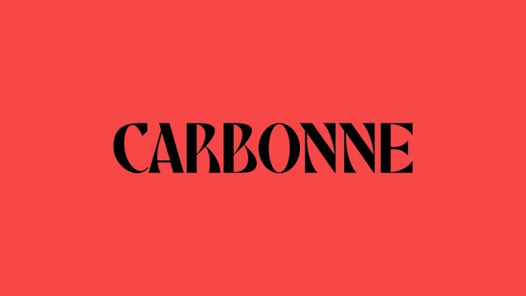 création de logo pour l'artiste Carbonne