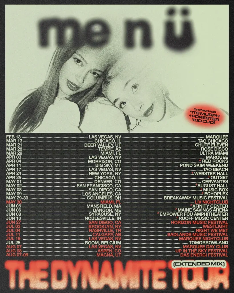 tour poster me n u